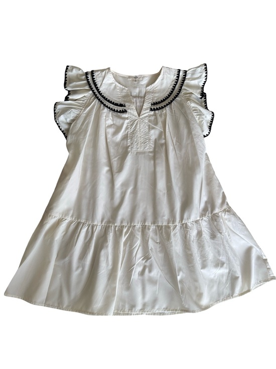 entro Dresses & Skirts - Entro Drop Waist Dress Ivory Black Medium Boutique